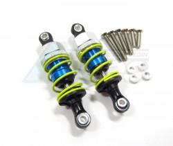 GPM Racing Miscellaneous All 55mm Aluminum Adjustable Shocks 1 Pair For Competition Blue (Yellow Springs)