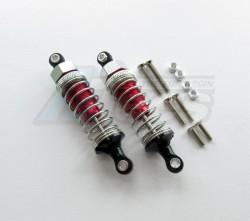Miscellaneous All 70MM Aluminum Adjustable Shocks 1 Pair for Competition Red (Silver Springs) by GPM Racing