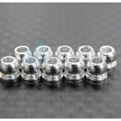 Miscellaneous BALL Aluminum 4.8mm Ball (m2.6 Thread), Length 4.6mm-10pcs Silver by GPM Racing