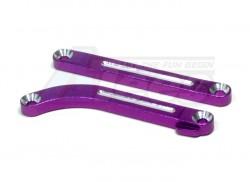 Serpent Impluse Aluminum Chassis Stiffener Plate - 1 Pair Purple by GPM Racing