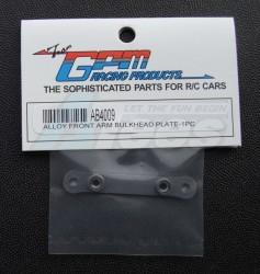 Team Associated RC10B4 Aluminum Front Arm Bulkhead Plate Gun Metal by GPM Racing