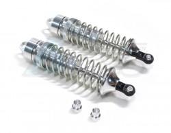 Team Losi 8IGHT Aluminum Front Adjustable Spring Damper (96mm) - 1pair  Silver by GPM Racing