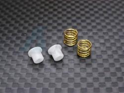Kyosho Mini-Z MR-02 Front 0.4mm Coil Spring (5.2mm) With Collars - 1pr Set Gold by GPM Racing