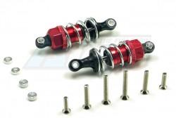 Miscellaneous All 55mm Aluminum Adjustable Shocks 1 Pair For Competition Red (Silver Springs) by GPM Racing