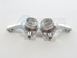 Tamiya TA03 Aluminum Front Knuckle Arm - 1 Pair Silver by GPM Racing