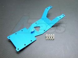 Team Associated Monster GT Aluminum Front Skid Plate With Steering Mount With Screws Set Blue by GPM Racing