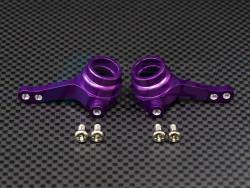 HPI Nitro RS4 Mini Aluminum Front Knuckle Arm Set - 1 Pair Purple by GPM Racing
