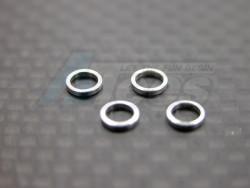 Kyosho Mini-Z AWD Aluminum Shims Use For Knuckle Arm (thick 0.7mm) - 4pcs Set Silver by GPM Racing