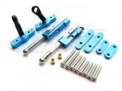 Traxxas E-Maxx 2 Aluminum + Steel Anti-Roll Bar 1set (Compatiable To Use With Tmx3.3 #4908) Blue by GPM Racing
