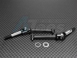 Tamiya TL01 Hard Steel Universal Swing Shaft Set (38mm) With Shims 1 Pair Set Black by GPM Racing