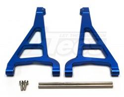 Traxxas Summit Aluminum Front Upper Arms (Sandwich Design With Screws + Pins + Delrin Collars) 1 Pair Blue by GPM Racing