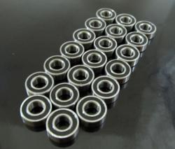 Tamiya Wild Dagger High Performance Full Ball Bearings Set Rubber Sealed (20 Total) by Boom Racing