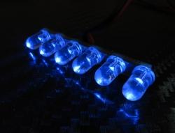 Boom Racing Miscellaneous All Super Bright Long 6 LED Light Taillight Set Blue