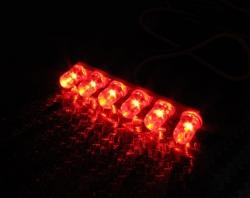 Boom Racing Miscellaneous All Super Bright Long 6 LED Light Taillight Set Red