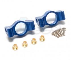 Team Losi Micro Rally Car Aluminum Front C-hub -1pr  Blue by GPM Racing