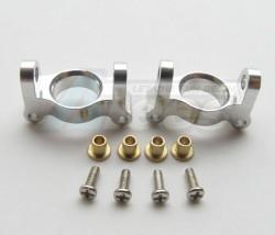 Team Losi Micro Rally Car Aluminum Front C-hub -1pr  Silver by GPM Racing