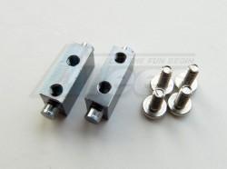 Team Losi Mini-T Aluminum Servo Mount - 2pcs Gun Metal by GPM Racing