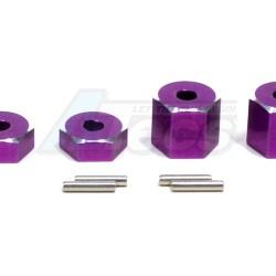 Serpent Impluse Aluminum Drive Adaptor(4pcs Set)with Pins Purple by GPM Racing