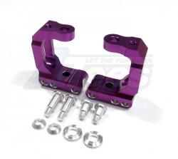 Kyosho TF4 Aluminum Front C-hub Set (no Need Bearing) - 1 Pair Purple by GPM Racing