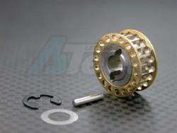 Team Magic Black Magic G4 Titanium Front Belt Rear Pulley(18t) - 1pc Golden Black by GPM Racing