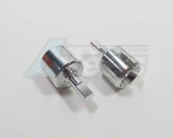 Tamiya DF-02 Aluminum Front or Rear Gear Box Differential Joint 1 Pair Silver by GPM Racing