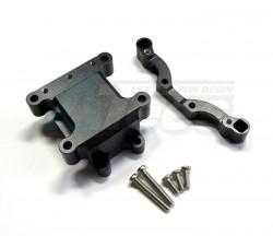 Tamiya TT-01D Aluminum Front Damper Plate With Gear Box & Screws 2Pcs Set Black by GPM Racing