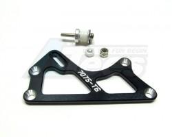 HPI Nitro R40 Aluminum-7075 Left Side Plate With Middle Belt Tension(3mm  Thick) - 1pc Black by GPM Racing