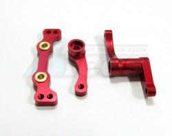 Team Associated RC10B4 Aluminum Bearing Steering Assembly (Exclude Bearing) Set Red by GPM Racing
