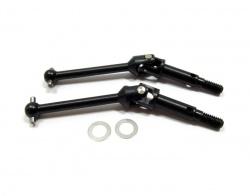 Tamiya TG10 Steel Front Universal Swing Shaft - 1pr Black by GPM Racing