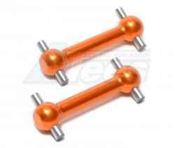 Tamiya TT-01D Aluminum Front/rear Dog Bone (31mm) -1 Pair Orange by GPM Racing