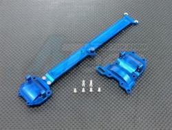Team Associated RC18R Aluminum Sub-chassis With Screws - 2 Pieces Set Blue by GPM Racing