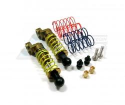 Kyosho Mini-Z Monster Aluminum Adjustable Spring Damper With Spare Springs + Ball Screws + Screws + Collars 1 Pair Set Golden Black by GPM Racing