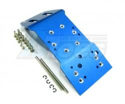 HPI Savage 21 Aluminum Front Skid Plate With Screws & Pins & E-Clips Set (SAV, SAX) Blue by GPM Racing