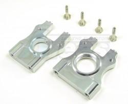 Team Losi 8IGHT Aluminum Center Diff Mount - 2 Pieces Set Silver by GPM Racing