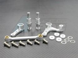 HPI Nitro MT 2 Aluminum Steering Assembly Set Silver by GPM Racing