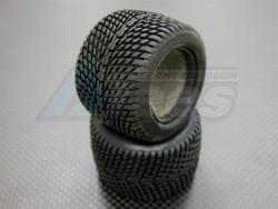 Kyosho Mini-Z Monster Front/Rear Rubber Radial Tire With Insert (40 Deg) -1pr by GPM Racing