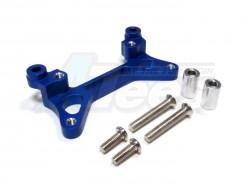 Tamiya DF-02 Aluminum Front Shock Tower With Aluminum Collars & Screws - 1 Piece Set Blue by GPM Racing