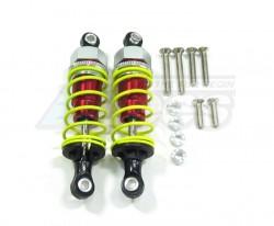 GPM Racing Miscellaneous All Plastic Ball Top Damper (65mm) With 1.5mm Coil Spring & Washers & Screws - 1pr Set Red