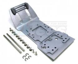 HPI Savage 21 Aluminum Front Skid Plate With Screws & Pins & E-Clips Set (SAV, SAX) Gun Metal by GPM Racing