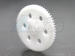 Team Associated RC18B Delrin Main Gear (57t) - 1pc White by GPM Racing