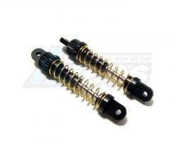 Team Losi Raminator Micro T Aluminum Front Adjustable Shock (28mm) - 1 Pair Black by GPM Racing