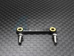 Team Losi Mini-Baja Graphite Steering Plate With Screws - 1pc Set Black by GPM Racing