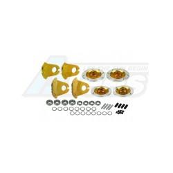 Miscellaneous All Realistic Brake Disk Set - Gold by 3Racing