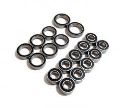 Mugen Seiki MTX3 High Performance Full Ball Bearings Set Rubber Sealed (18 Total) by Boom Racing