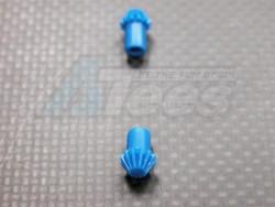 XMods Evolution Truck Mixed Material Center Shaft Gears - 2pcs Blue by GPM Racing