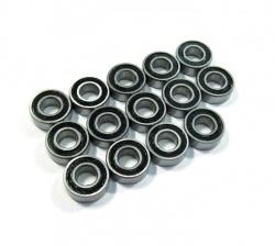 Tamiya DT-02 High Performance Full Ball Bearings Set Rubber Sealed (14 Total) by Boom Racing