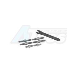 Kyosho TF5 Titanium Turnbuckle Set For TF5 by 3Racing