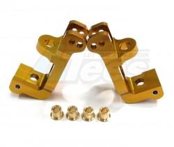 Kyosho Inferno MP9 Aluminum Front C-hub - 1pr Golden Black by GPM Racing