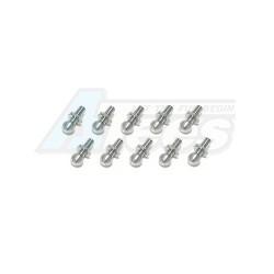 Kyosho Mini Inferno 64 Titanium Ball Stud 4.8mm (10 Pcs) For Mini Inferno by 3Racing