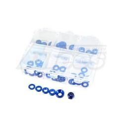 Miscellaneous All 4mm Aluminum Washer Set with box Blue by TopCad